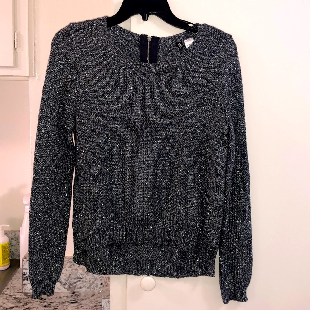 H&M black metallic Festive party sweater !